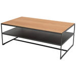 COUCHTISCH in Holz, Metall 115/65/42 cm  - Eichefarben/Anthrazit, Design, Holz/Metall (115/65/42cm) - Johann Jakob