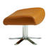 RELAXSESSEL Echtleder - Chromfarben/Braun, Design, Leder/Metall (82/104/83cm) - Joop!