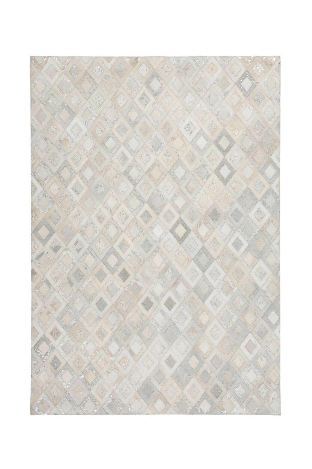 FLACHWEBETEPPICH 80/150 cm Spark 110 Grau/Silber Grau, Silberfarben  - Silberfarben/Grau, Basics, Leder/Textil (80/150cm) - Novel