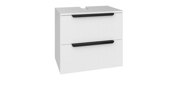 WASCHBECKENUNTERSCHRANK 60/53/39 cm  - Schwarz/Weiß, ROMANTIK / LANDHAUS, Holzwerkstoff/Metall (60/53/39cm) - Xora