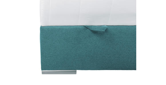 BOXBETT 140/200 cm  in Petrol  - Chromfarben/Petrol, KONVENTIONELL, Kunststoff/Textil (140/200cm) - Carryhome