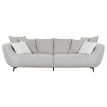 BIGSOFA Flachgewebe Weiß, Schlammfarben  - Schlammfarben/Schwarz, KONVENTIONELL, Textil/Metall (294/77/132cm) - Carryhome