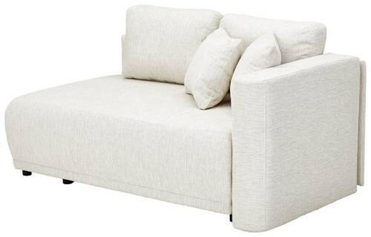 CHAISELONGUE Chenille Sandfarben  - Sandfarben/Schwarz, KONVENTIONELL, Kunststoff/Textil (171/73/93cm) - Carryhome