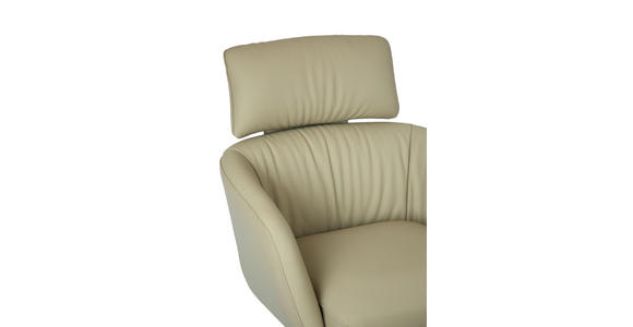 RELAXSESSEL Echtleder    - Hellbraun/Schwarz, Design, Leder/Metall (73/86/83cm) - Dieter Knoll