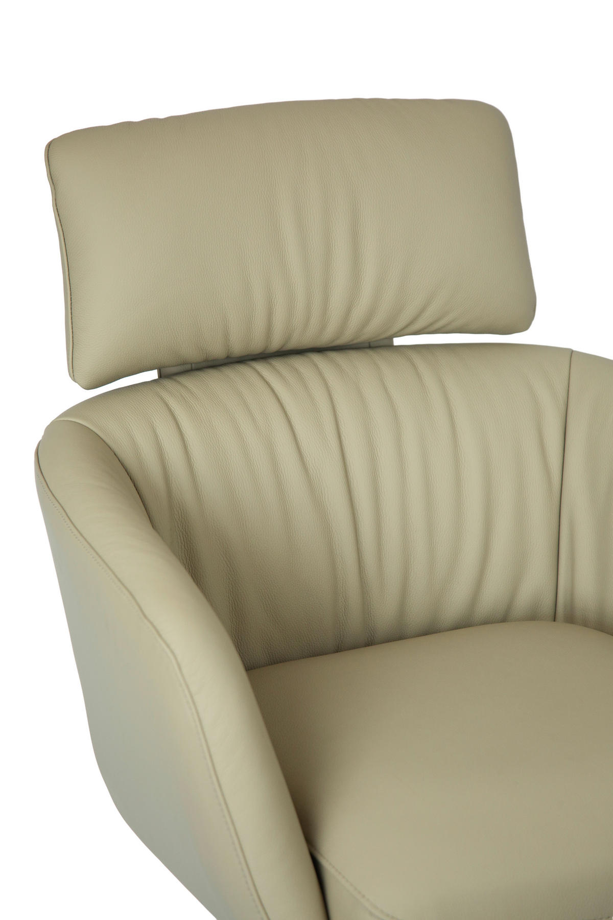 RELAXSESSEL Echtleder    - Hellbraun/Schwarz, Design, Leder/Metall (73/86/83cm) - Dieter Knoll