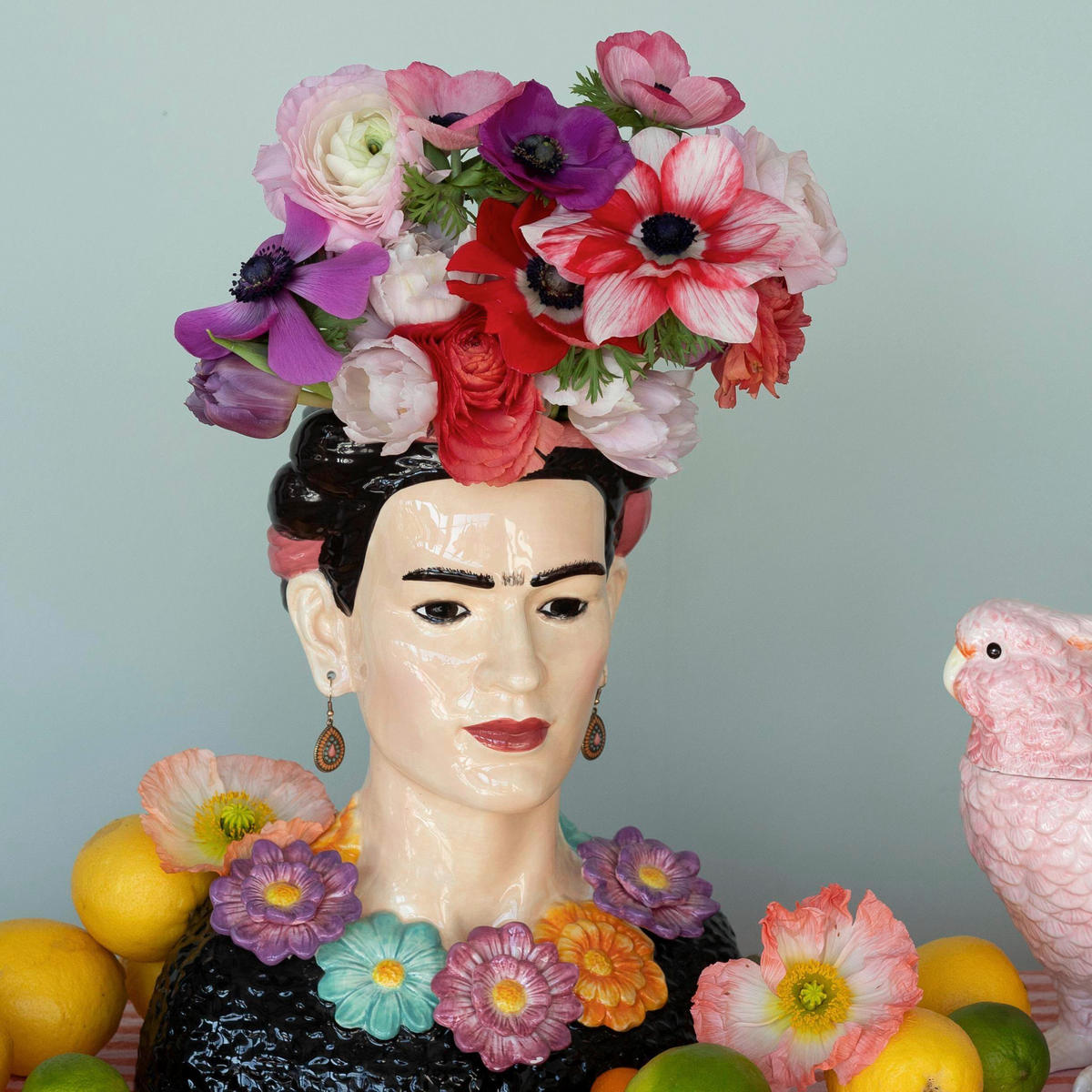 VASE 34 cm  - Gelb/Lila, Trend, Keramik (29/34/19cm) - Kare-Design