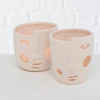 MÉCSESTARTÓ - fehér, Basics, kerámia (9/9cm)