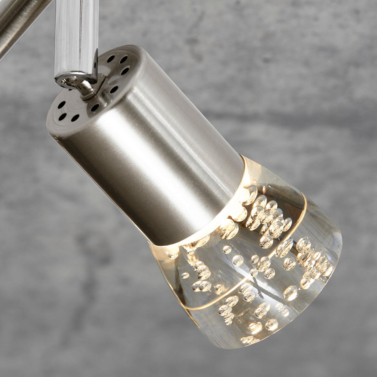 LED-STRAHLER 150/17,5/8 cm   - Chromfarben, Design, Glas/Metall (150/17,5/8cm) - Novel