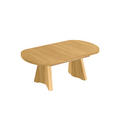 COUCHTISCH in Holz, Metall 125-165,5/71/54-73 cm - Eichefarben, KONVENTIONELL, Holz/Metall (125-165,5/71/54-73cm) - Venda