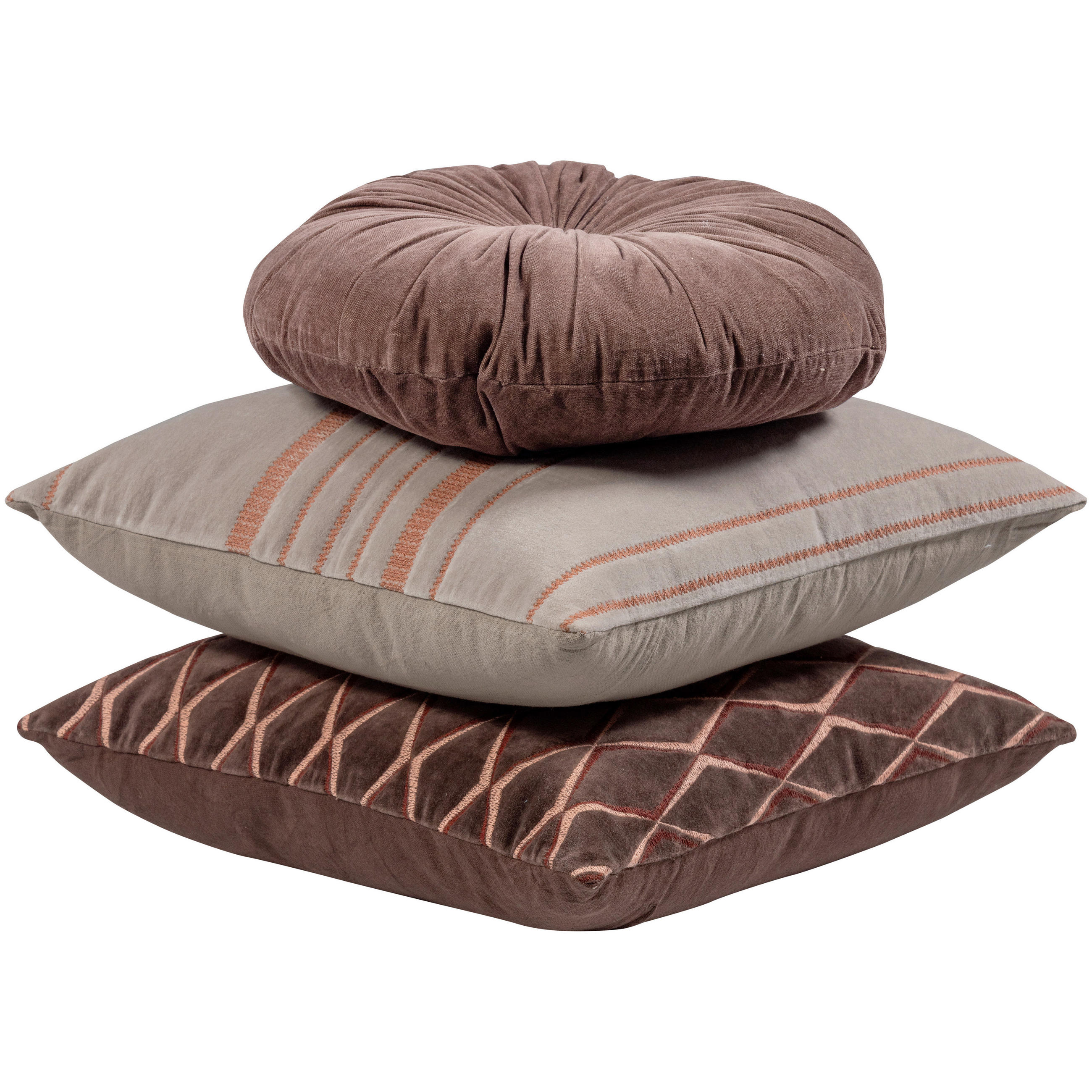 Livetastic Zierkissenset Aziz Mehrfarbig, Braun 45x45 cm