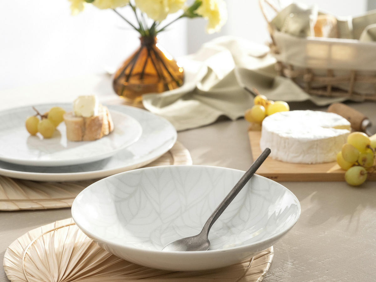 JÍDELNÍ SOUPRAVA, porcelán - bílá/vícebarevná, Basics, keramika - Creatable