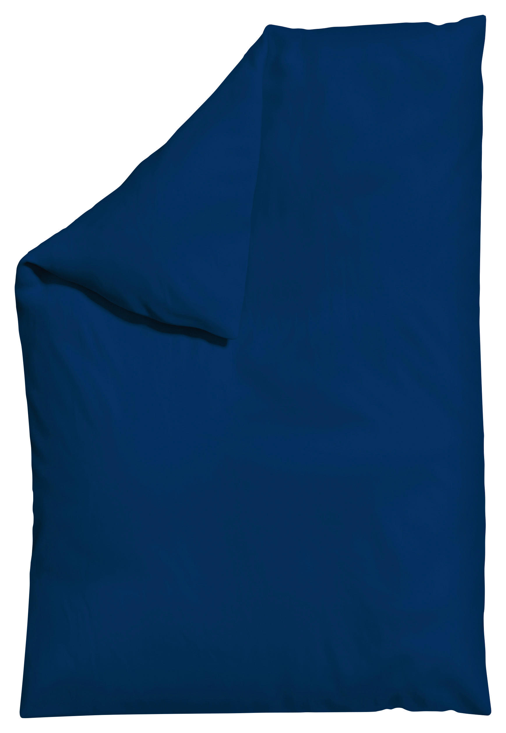 Schlafgut Bettdeckenbezug Woven Satin Dunkelblau 135-140x200 cm