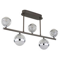 LED-DECKENLEUCHTE 65/11/37 cm   - Klar/Chromfarben, KONVENTIONELL, Kunststoff/Metall (65/11/37cm) - Globo