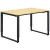 SCHREIBTISCH 120/80/68-82 cm  in Anthrazit, Hickory  - Anthrazit/Hickory, Design, Holzwerkstoff/Metall (120/80/68-82cm) - Moderano