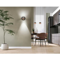 NÁSTENNÉ LED SVIETIDLO, 13,5/10 cm  - čierna, Design, kov (13,5/10cm) - Trio Leuchten