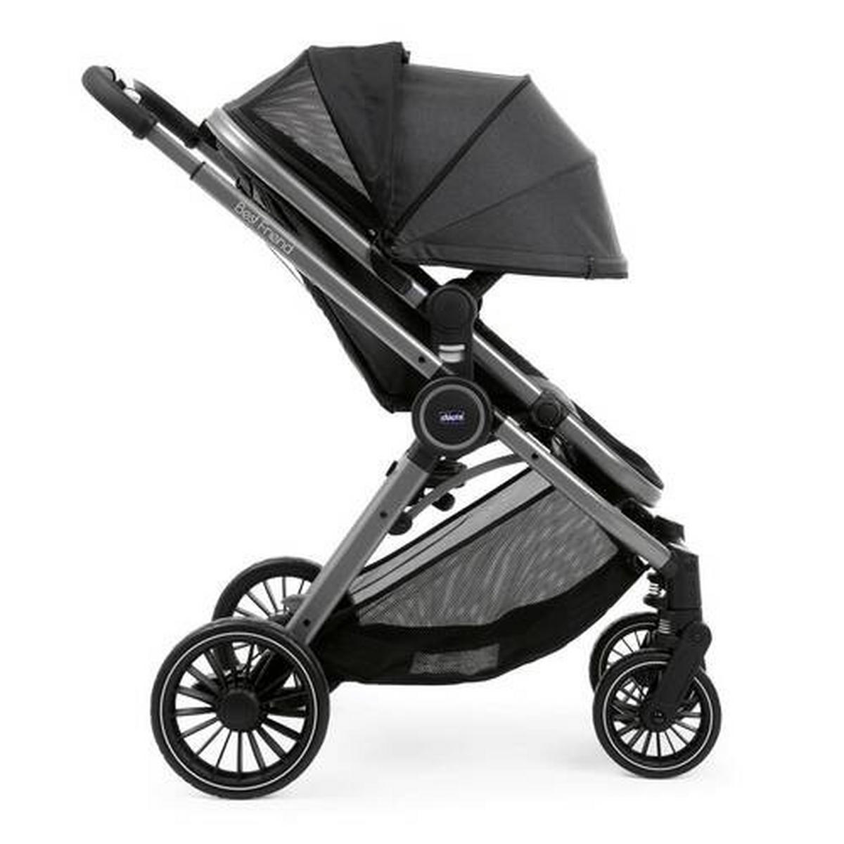 KINDERWAGEN BEST FRIEND PRO  - Schwarz, Basics, Textil/Metall (60/95/106cm) - Chicco