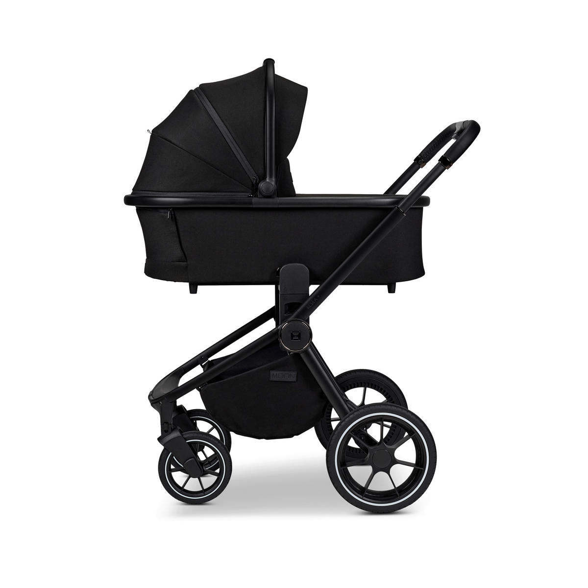 KOMBIKINDERWAGEN  Resea+  Onyx  - Schwarz, Basics, Textil (98.5/58/122cm) - Moon