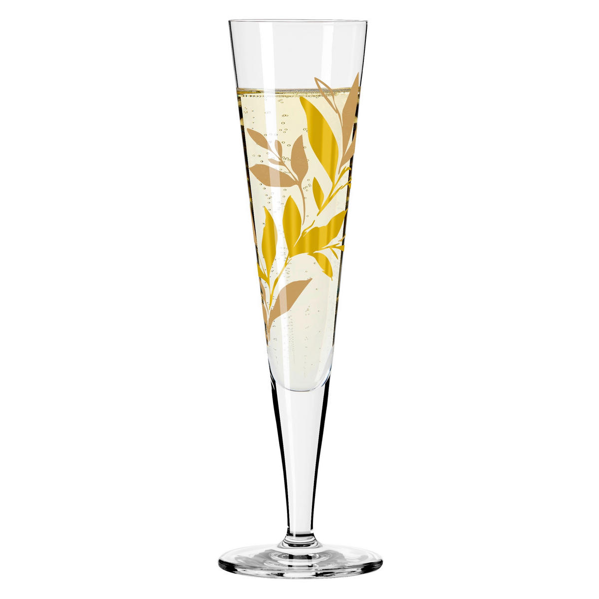 CHAMPAGNERGLAS 205 ml  - Transparent/Goldfarben, Design, Glas (7.2/24.0cm) - Ritzenhoff
