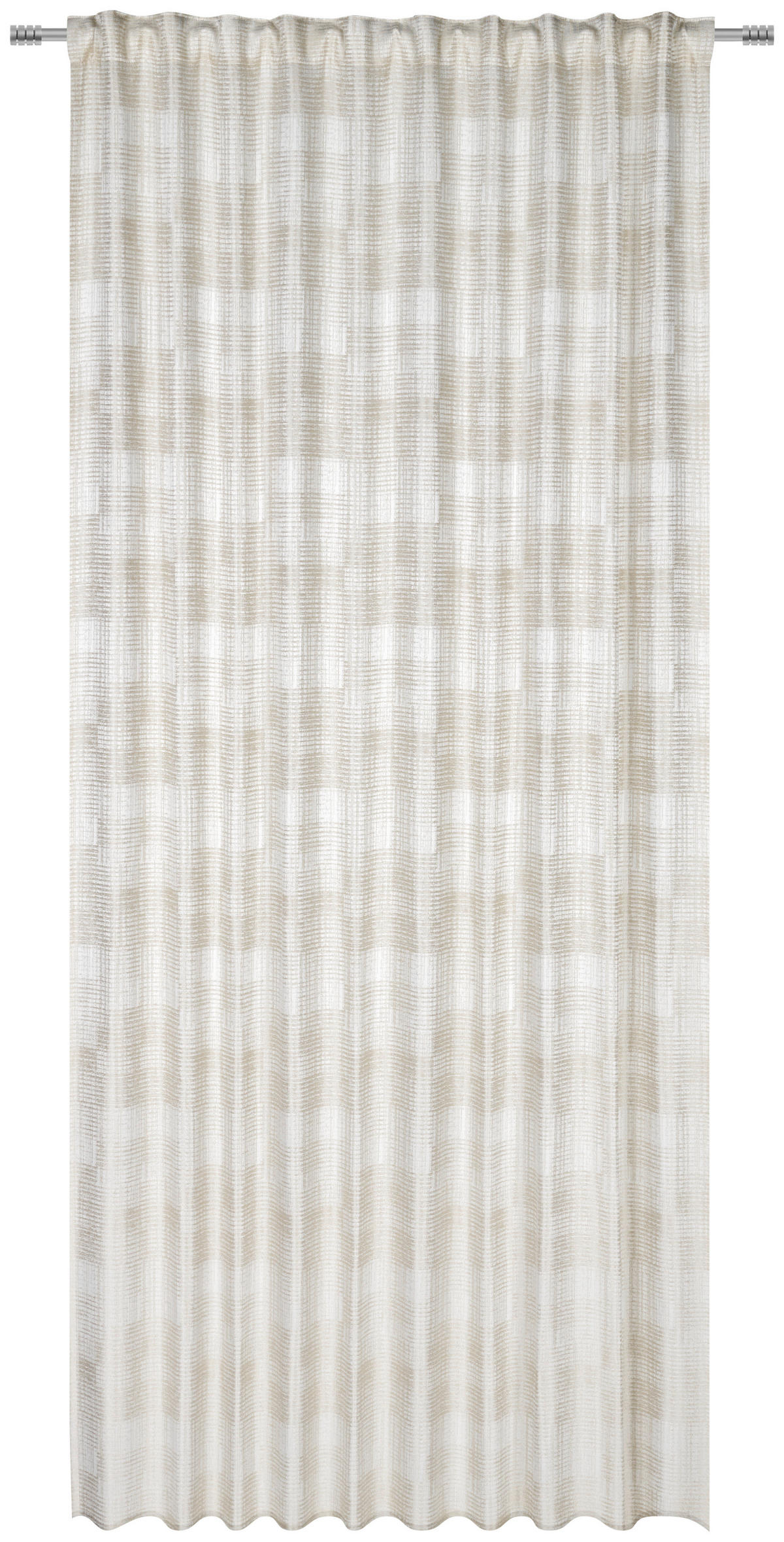 KÉSZFÜGGÖNY részben fényzáró  - natúr, Konventionell, textil (140/245cm) - Esposa