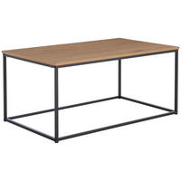COUCHTISCH in Metall, Holzwerkstoff 100/60/45 cm  - Eichefarben/Schwarz, Konventionell, Holzwerkstoff/Metall (100/60/45cm) - MID.YOU