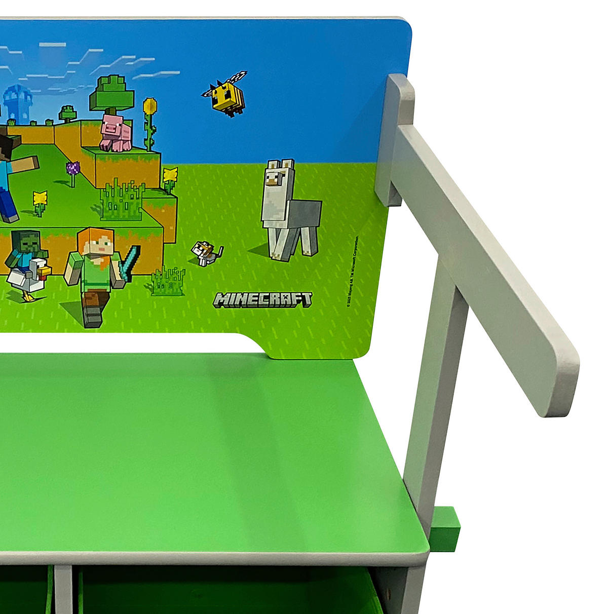 KINDERSITZBANK - Multicolor, MODERN, Holzwerkstoff/Textil (65,4/60/35cm) - Minecraft