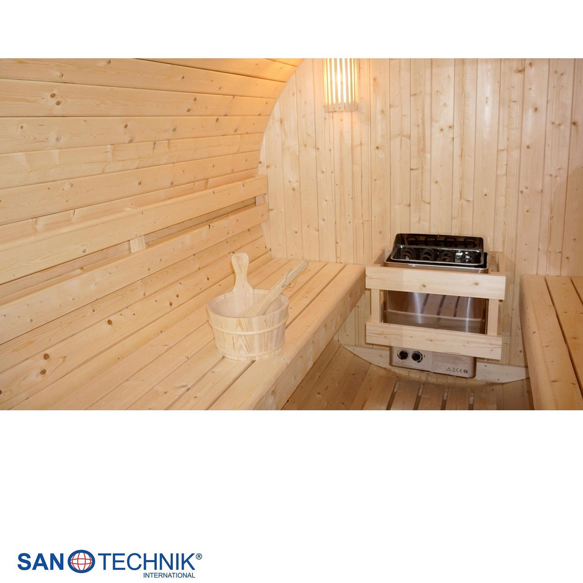 SUDOVÁ SAUNA  - barvy smrku, Konvenční, dřevo/sklo (189/220/191,5cm) - Sanotechnik