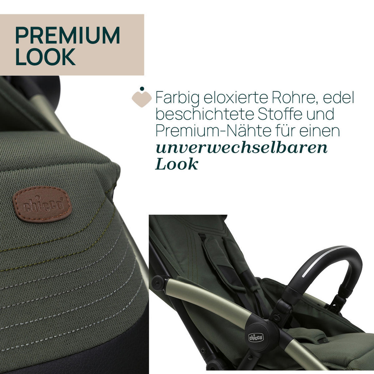 BUGGY GOODY XPLUS  - Grün, Basics, Textil/Metall (47/86/106cm) - Chicco