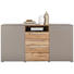 SIDEBOARD 180/90/43 cm - Chromfarben/Eichefarben, Design, Holzwerkstoff/Kunststoff (180/90/43cm) - Hom`in SIDEBOARD 180/90/43 cm - Chromfarben/Eichefarben, Design, Holzwerkstoff/Kunststoff (180/90/43cm) - Hom`in
