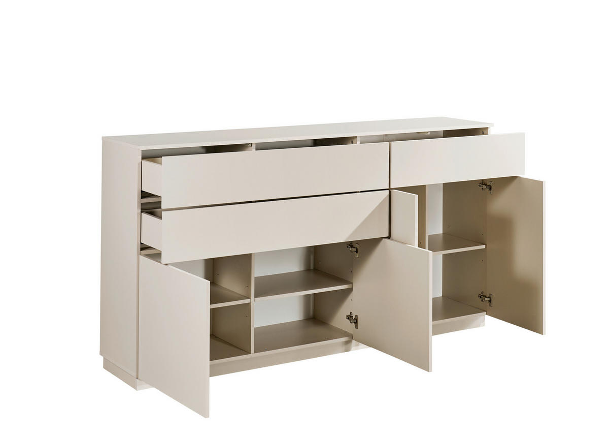 SIDEBOARD  191/100/38 cm 3 Schublade(n)  - Kaschmir, Design, Holzwerkstoff (191/100/38cm) - MID.YOU