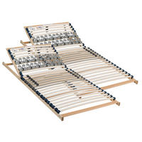 LATTENROSTSET 2 Dreams 180/200 cm Kopfteil verstellbar, Birke, Buche  - Naturfarben/Weiß, Basics, Holz/Kunststoff (180/200cm) - Beco