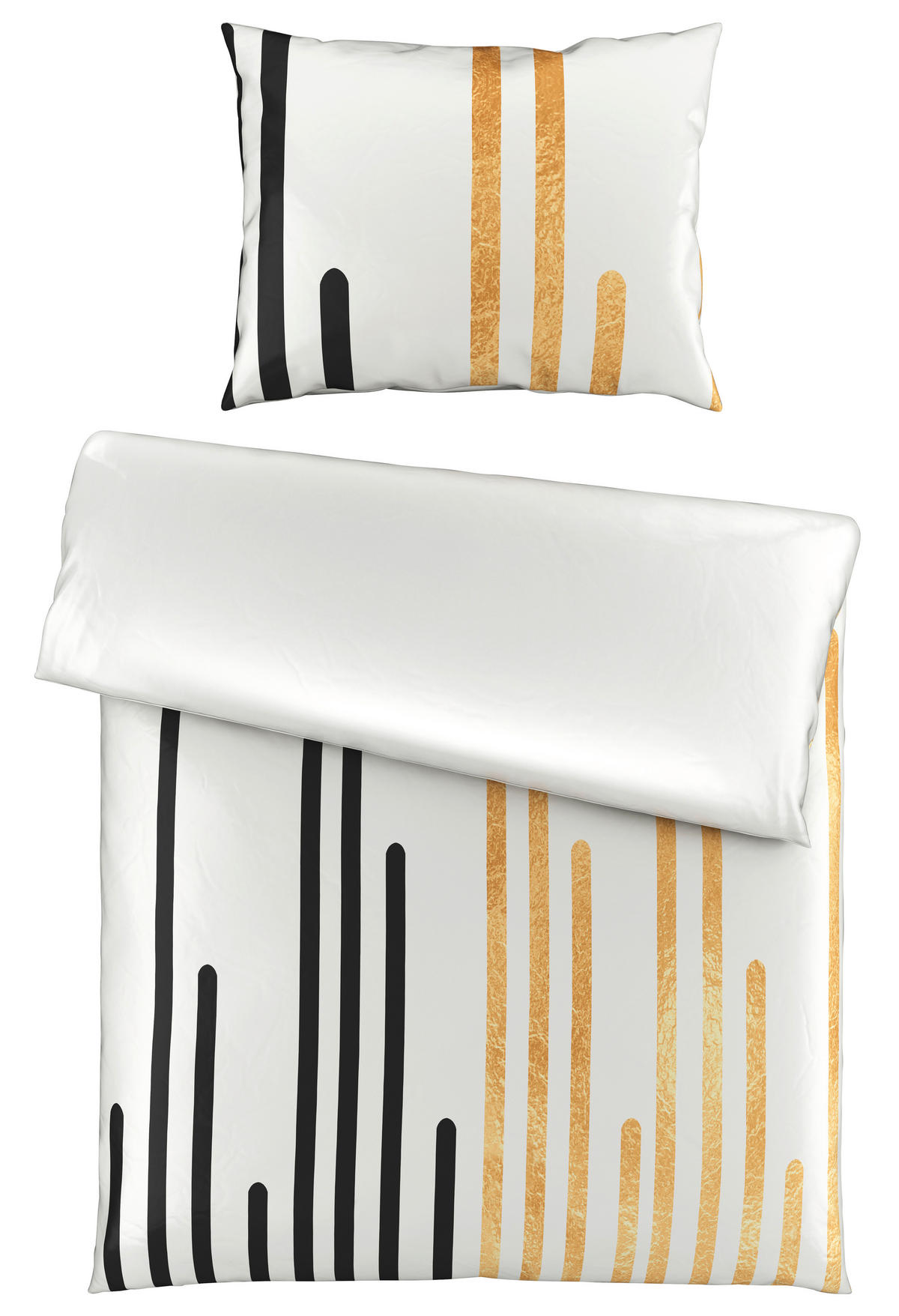 OBOJESTRANSKA POSTELJNINA LINES 140/200 cm saten večbarvno  - večbarvno, Basics, tekstil (140/200cm) - Esposa