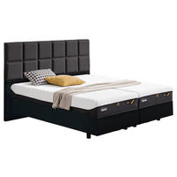 BOXSPRINGBETT 180/200 cm  in Anthrazit  - Anthrazit, KONVENTIONELL, Textil (180/200cm) - Tempur