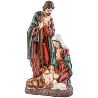 FIGURA ZA JASLICE - višebojno, Basics, kamen/plastika (21/38,5/71cm) - X-Mas