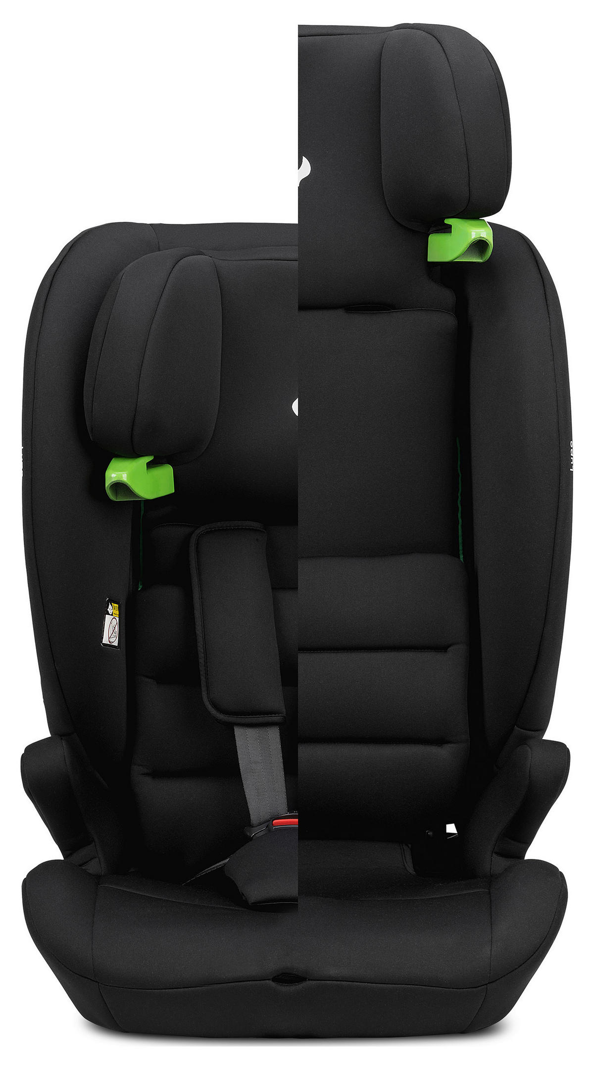 KINDERAUTOSITZ Lupo I-Size Black  - Schwarz, Basics, Kunststoff/Textil (44/62/48cm) - Osann