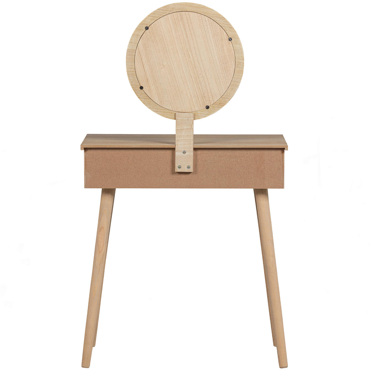 SCHMINKTISCH in Naturfarben Kiefer  - Naturfarben, Design, Glas/Holz (70/40/125cm) - Livetastic