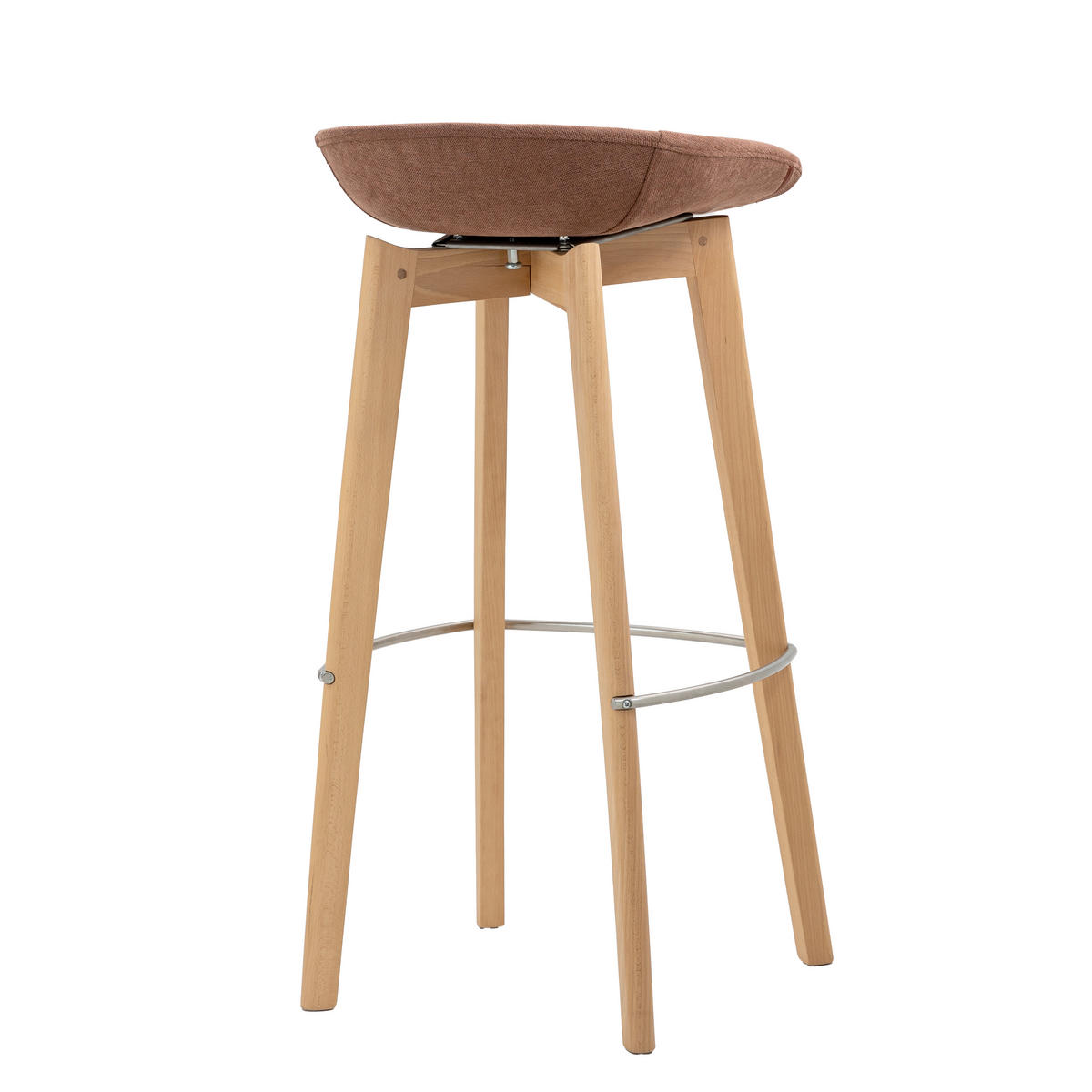 BARHOCKER-SET in Terracotta  - Terracotta, MODERN, Holz/Metall (44,5/90/46cm) - MID.YOU