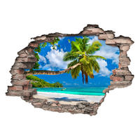 SAMOLEPKA NA ZEĎ - vícebarevná, Natur, plast (25/35/0,10cm) - Euroart