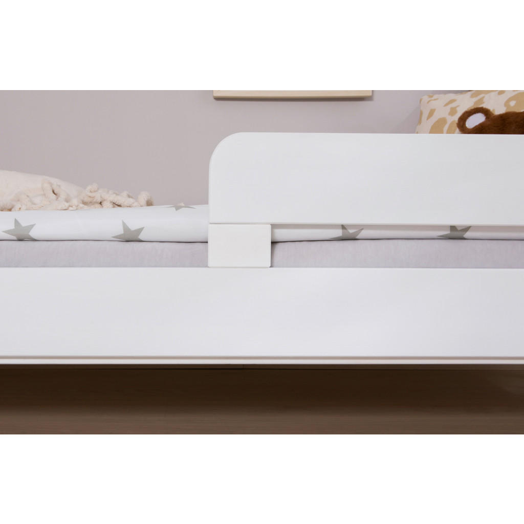 Thumbnail - Mid.you Ausziehbett, Weiß, Holz, Birke,Kiefer, massiv, H2, Höhe ca. 18 cm, 90x200 cm, Bettkasten, Matratze, für Rollrost...