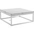 COUCHTISCH quadratisch Edelstahlfarben, Grau - Edelstahlfarben/Grau, Trend, Metall (80/80/33cm) - Carryhome