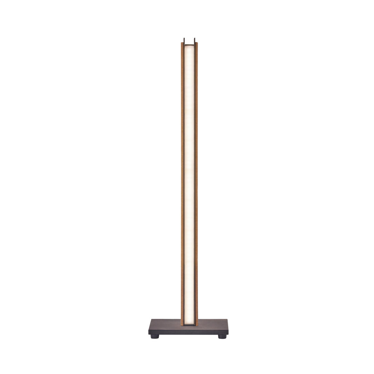 LED-TISCHLEUCHTE Form 16/60/16 cm  - Eichefarben/Schwarz, Natur, Holz/Metall (16/60/16cm) - Grossmann