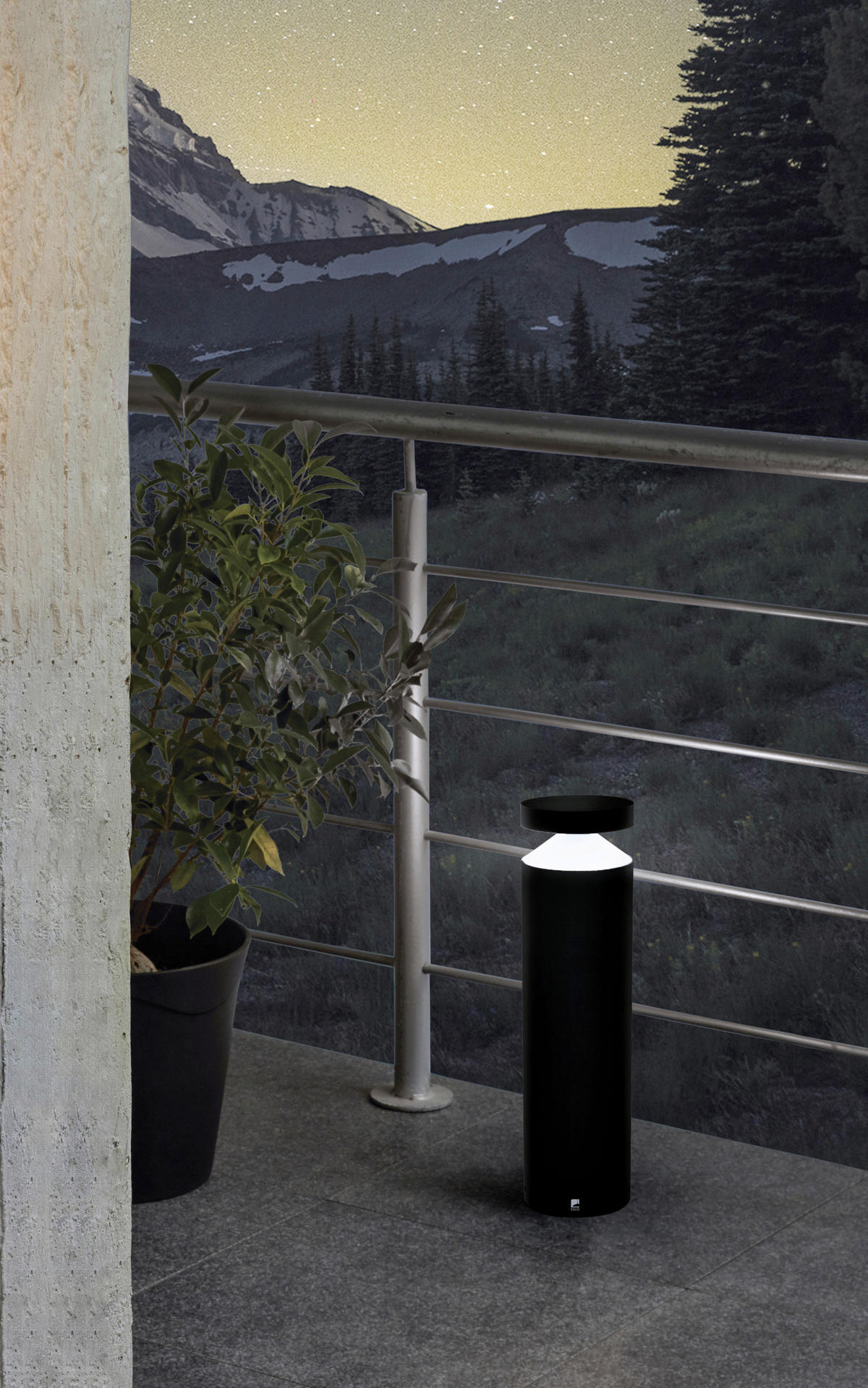 VENKOVNÍ LED SVÍTIDLO 13,5/45 cm - černá/průhledné, Design, kov/plast (13,5/45cm) - Eglo