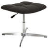 BÜROHOCKER Schwarz  - Silberfarben/Schwarz, MODERN, Textil/Metall (47/49/47cm) - MID.YOU