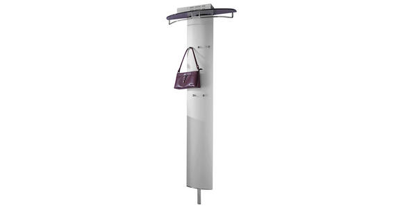 GARDEROBENPANEEL Alufarben - Alufarben, Design, Glas/Metall (63/192/26cm) - Moderano