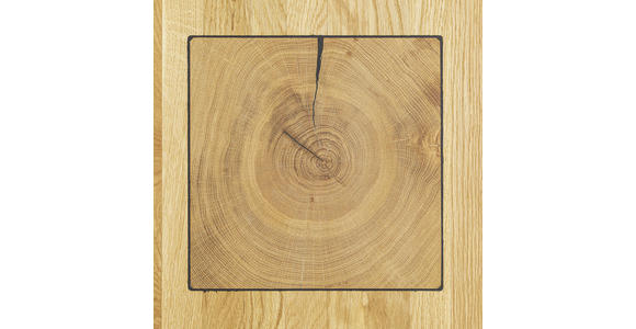 COUCHTISCH in Holz 100/60/41 cm - Wildeiche/Schwarz, Design, Holz/Metall (100/60/41cm) - Johann Jakob