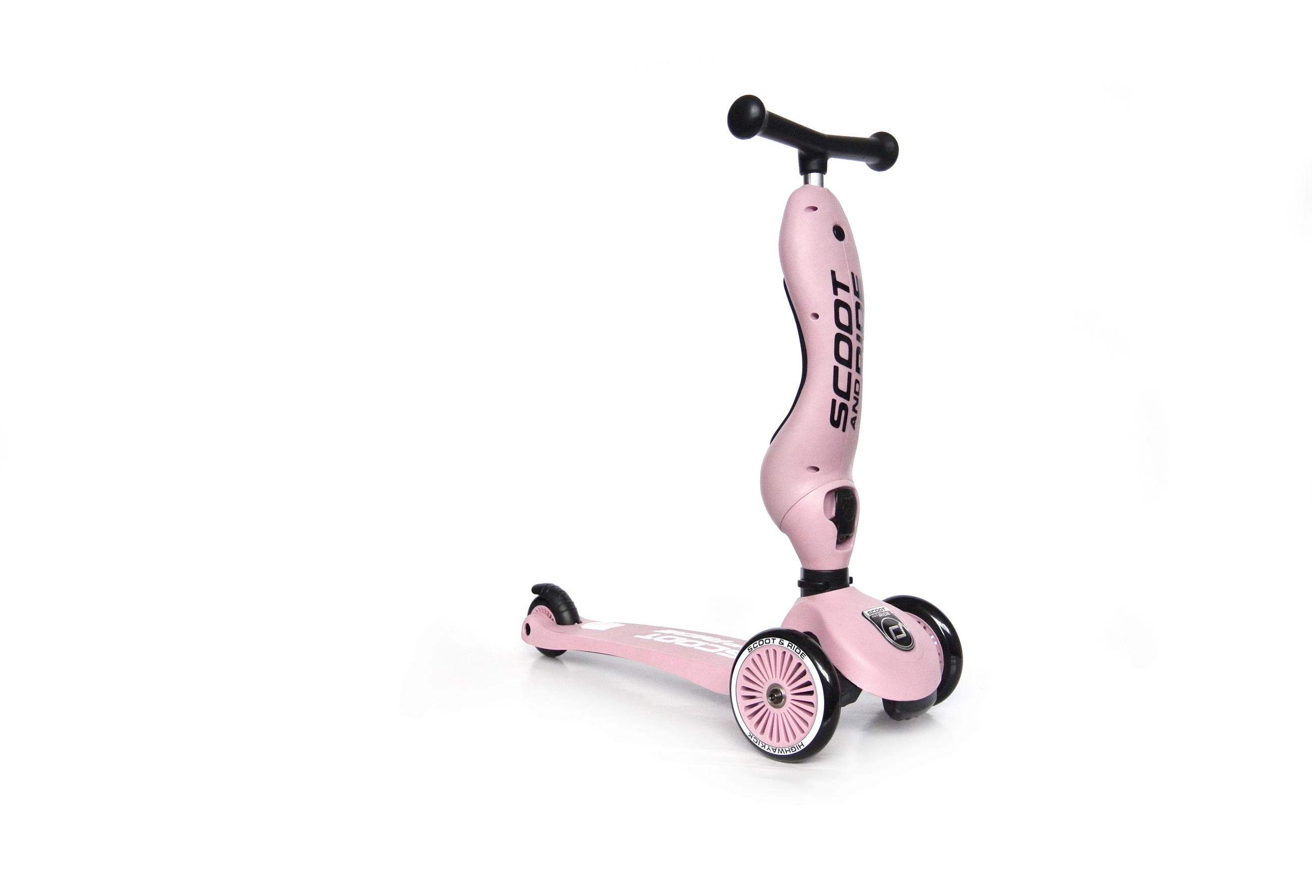 2IN1-KINDERSCOOTER Highwaykick 1  - Rosa, Trend, Kunststoff/Metall (24/37/55cm) - Scoot and Ride