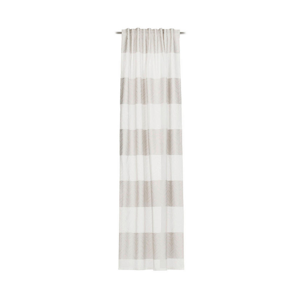 Thumbnail - Novel Fertigvorhang Milea, Silber, Textil, Streifen, 135x245 cm, beliebig kürzbar, Wohntextilien, Gardinen & Vorhänge, F...