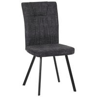 STOL   mikrofiber  grå  - svart/grå, Modern, metall/textil (46/94/58cm) - Carryhome