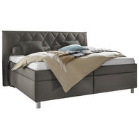 POLSTERBETT 160/200 cm  in Graubraun  - Weiss/Graubraun, Konventionell, Holz/Textil (160/200cm) - Esposa