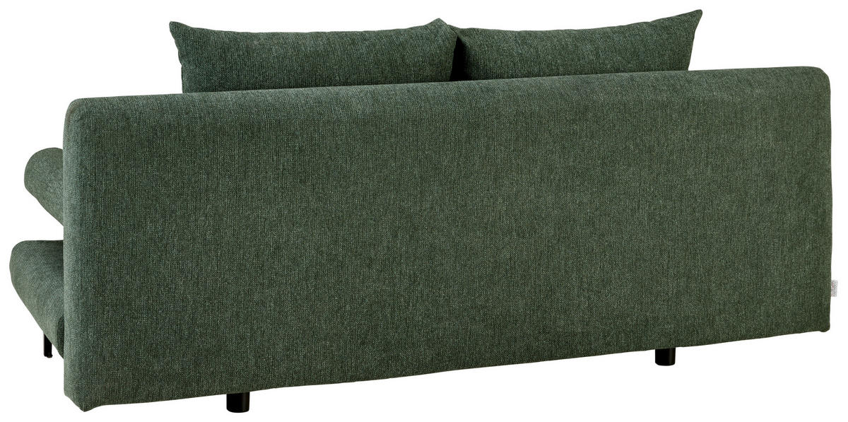 BÄDDSOFFA i flatväv mörkgrön  - svart/mörkgrön, Modern, textil (191/42-76/86cm) - MID.YOU