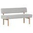 SITZBANK 160/87/58 cm in Naturfarben - Buchefarben/Naturfarben, KONVENTIONELL, Holz/Textil (160/87/58cm) - Cantus SITZBANK 160/87/58 cm in Naturfarben - Buchefarben/Naturfarben, KONVENTIONELL, Holz/Textil (160/87/58cm) - Cantus